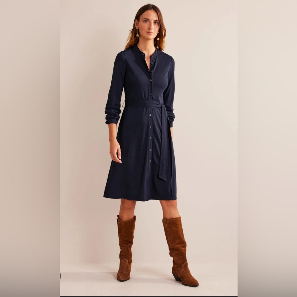 Boden Julia Jersey Shirt Dress